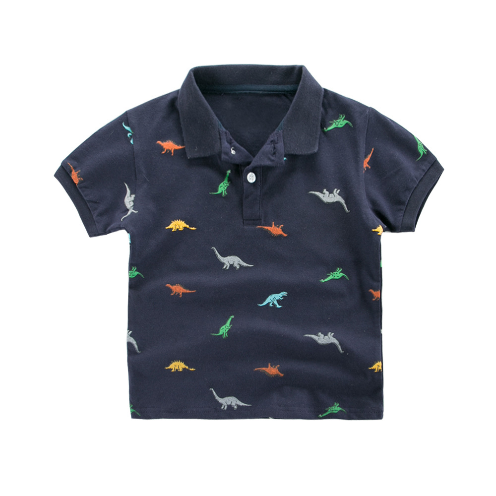 Picture of Boys' Summer Short-sleeved T-shirt Children's Round Collar Shirt Baby's Three-dimensional Cartoon Casual Short-sleeved Top New Fashionable