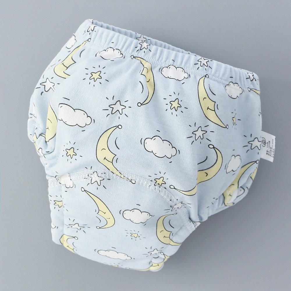 Picture of Baby Training Pants Washable 6-Layer Gauze Diaper Bag Learning Pants Baby Cloth Diaper Pants Breathable Diaper Pants Spring and Summer