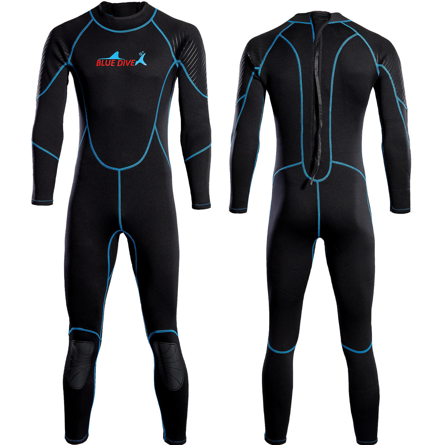 Picture of Wetsuit swimsuit 2mm one-piece men's warm surfing paddle board motorboat swimming winter swimming snorkeling free cold