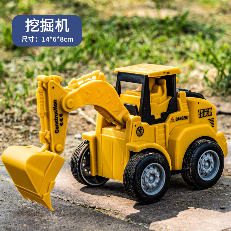 Picture of Children's toys press sliding back force engineering vehicle excavator plastic bulldozer children's toys gifts wholesale