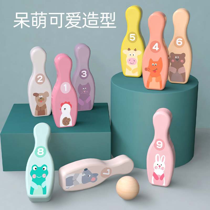 Picture of Children's bowling toys 136 years old suit kindergarten indoor baby ball outdoor parent-child interaction Sports