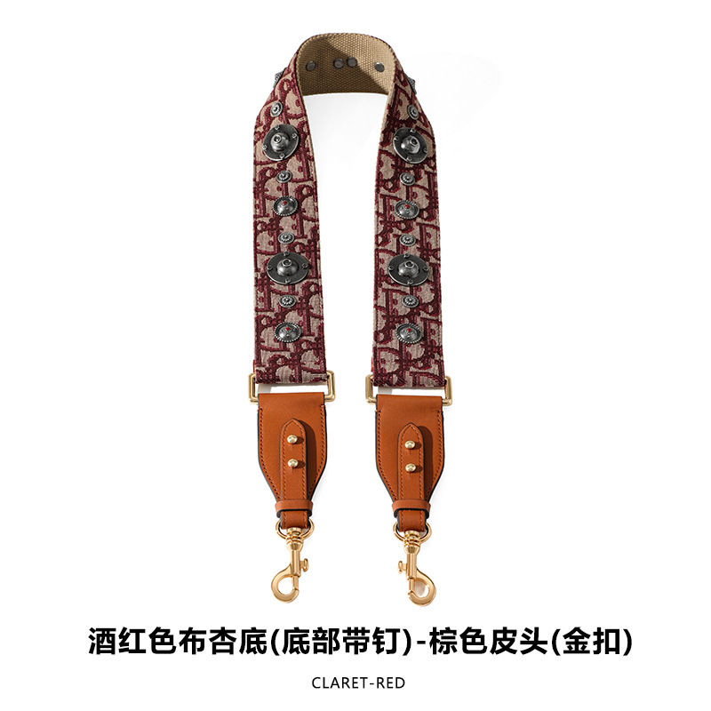 Picture of Mahuangshi MHS-F-66 Wide Bag with Canvas Shoulder Strap Shoulder Crossbody Cowhide Bag Accessories Bag Strap Comfortable D
