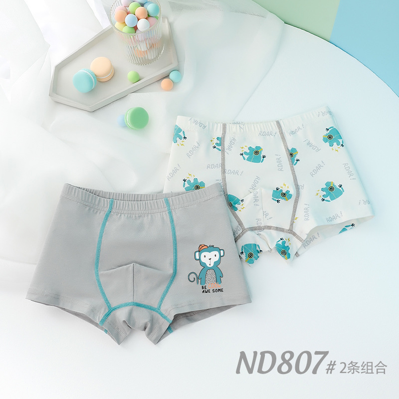 Picture of Children's Underwear Boys Baby Boxers Antibacterial Children's Wear Boxers Small Medium and Large Children's Cartoon Boy Underwear Children's Pure Cotton