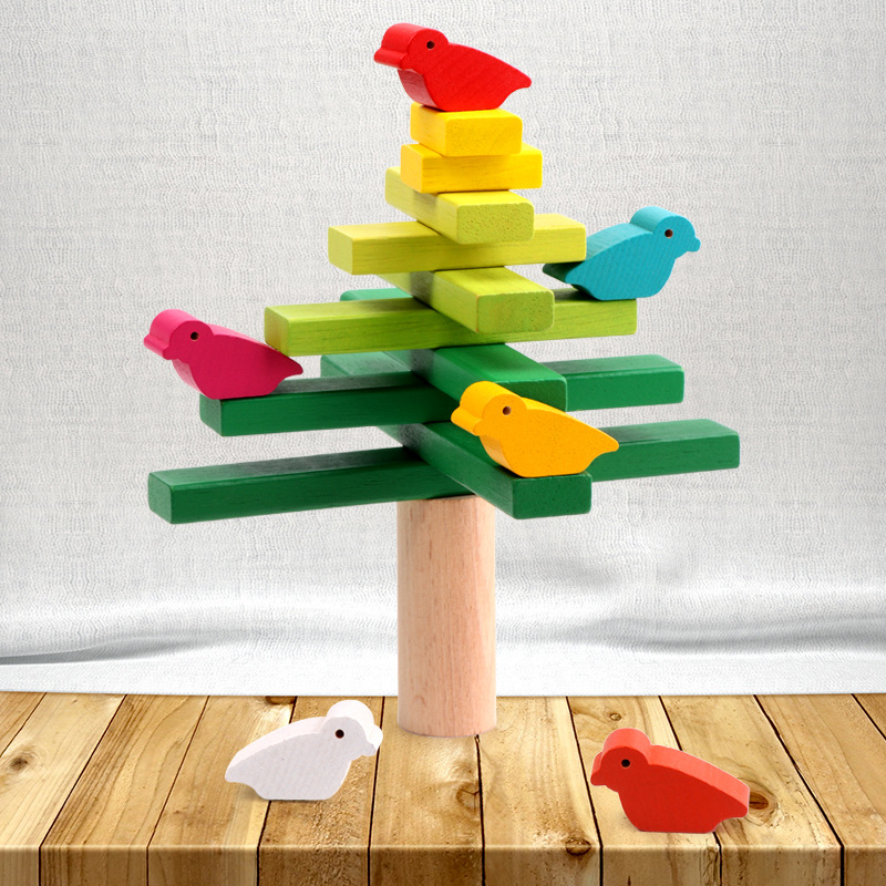 Bird Balance Tree 3-6-10 Years Old Baby Exercise Finger Fine Movements Parent-Child Educational Toys Children's Stacking Music