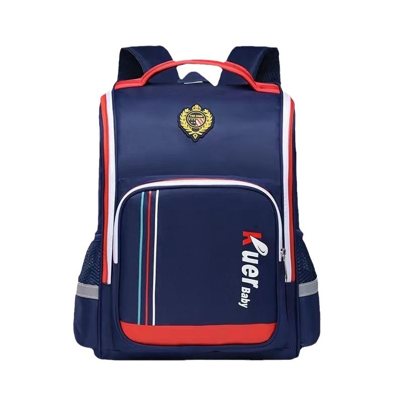 Picture of Primary school student schoolbag boys and girls 2-6 grade children's large capacity backpack ultra-light spine protection burden reduction British backpack
