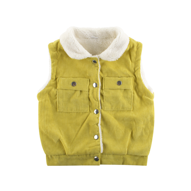Picture of Spring children's clothing children's vest new 2024 boys lamb fleece fleece-lined baby clothing warm coat
