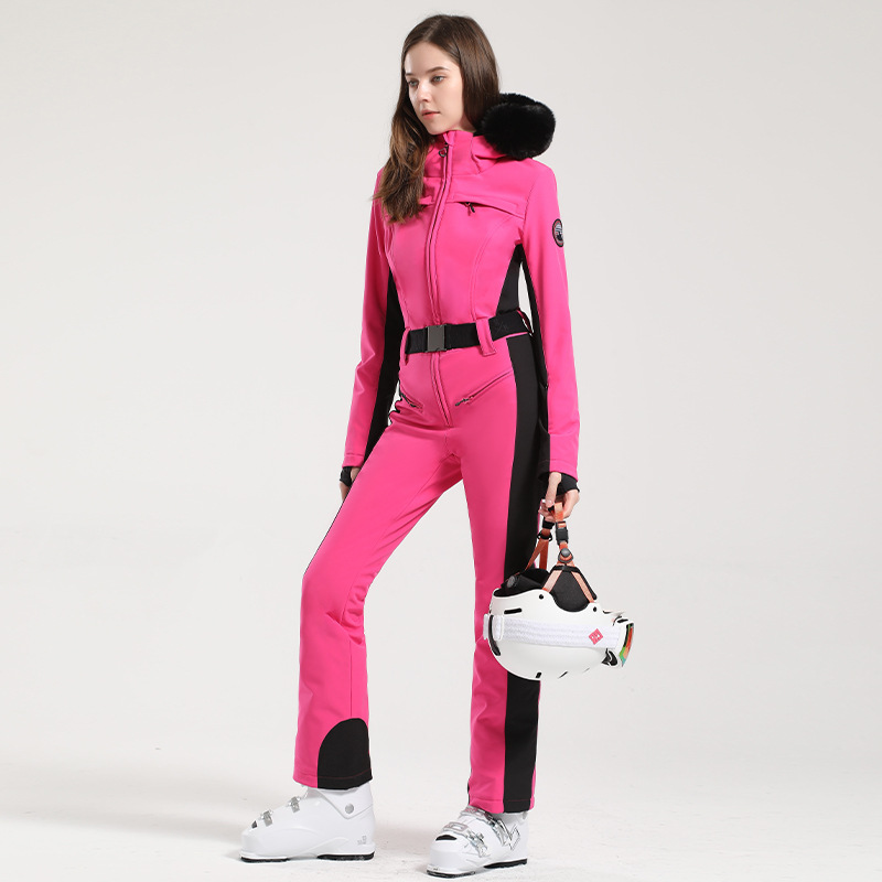 Picture of Professional Double-board Windproof Cross-border Ski Suit Women's Thickened Warm Waterproof Slim-fit Outdoor Ski Suit Women's suit