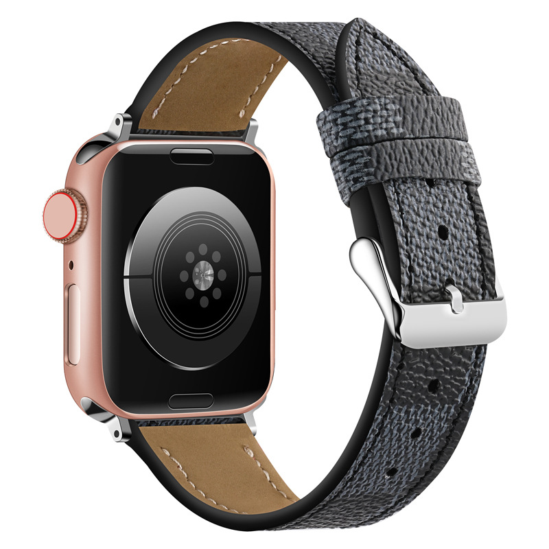 Picture of Big Brand Strap Spot Applicable Apple Watch Strap Apple iwatch87654321 Trendy Brand Leather Strap