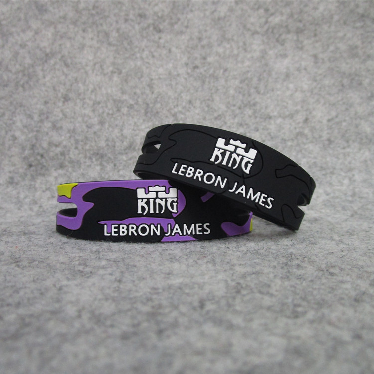 Picture of Basketball star James dragon pattern epoxy bracelet silicone Sports wristband fans new James Owen Curry