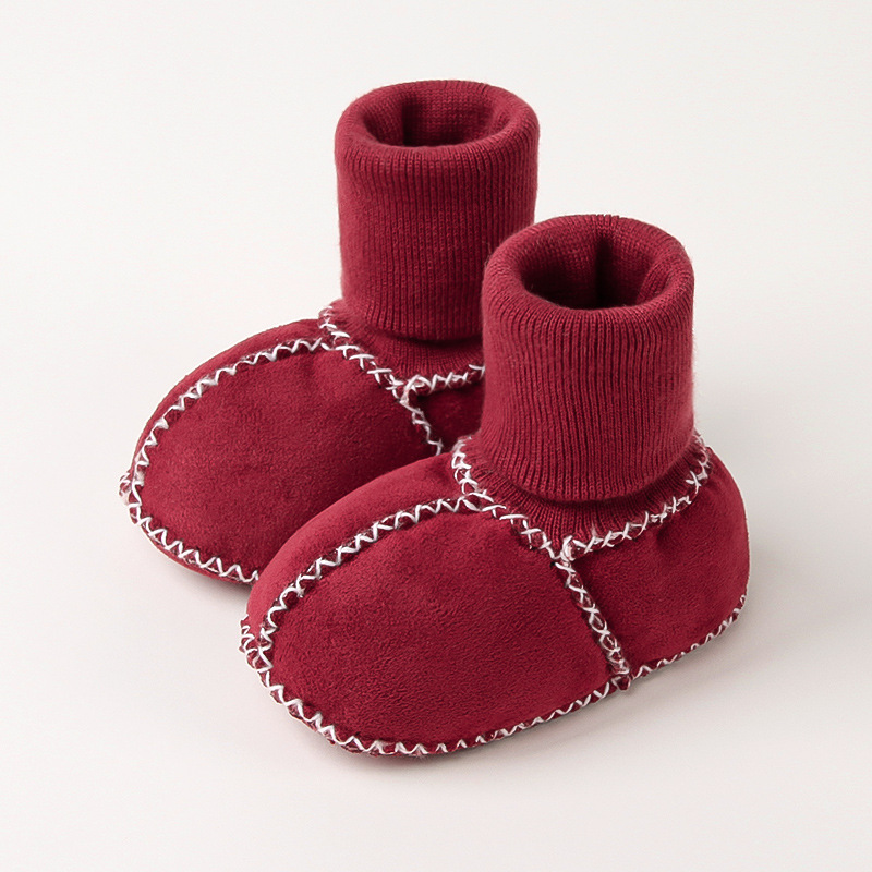 Picture of Baby Toddler Shoes, Baby Socks, Winter 0-12 Months Baby Toddler Shoes, Thickeneded and Velvet Soft-Soled Baby Shoes