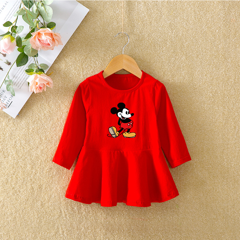 Girls' dress Korean-style long-sleeved children's autumn skirt 2020 Spring and Autumn new children's dress one-piece delivery