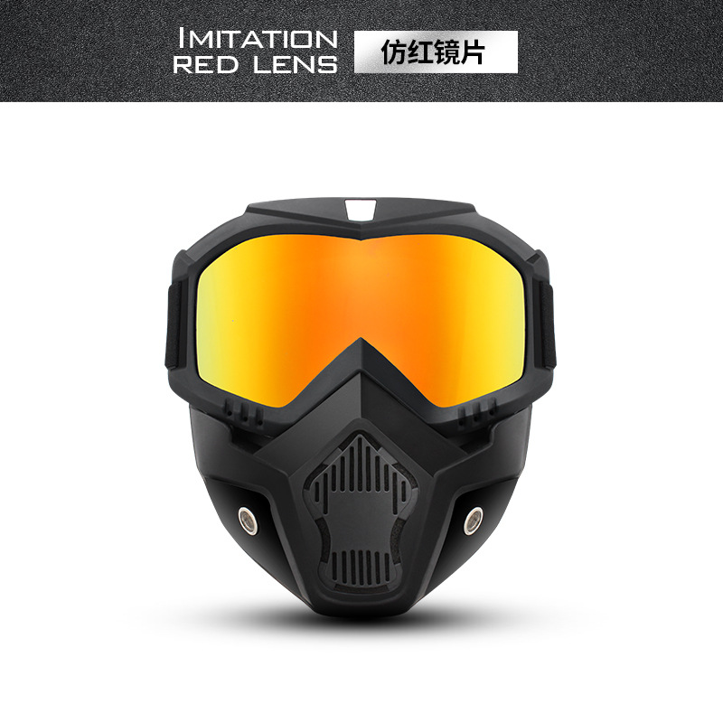 Picture of Retro Harley motorcycle mask riding goggles Harley mask windproof mirror off-road vehicle sports helmet mask