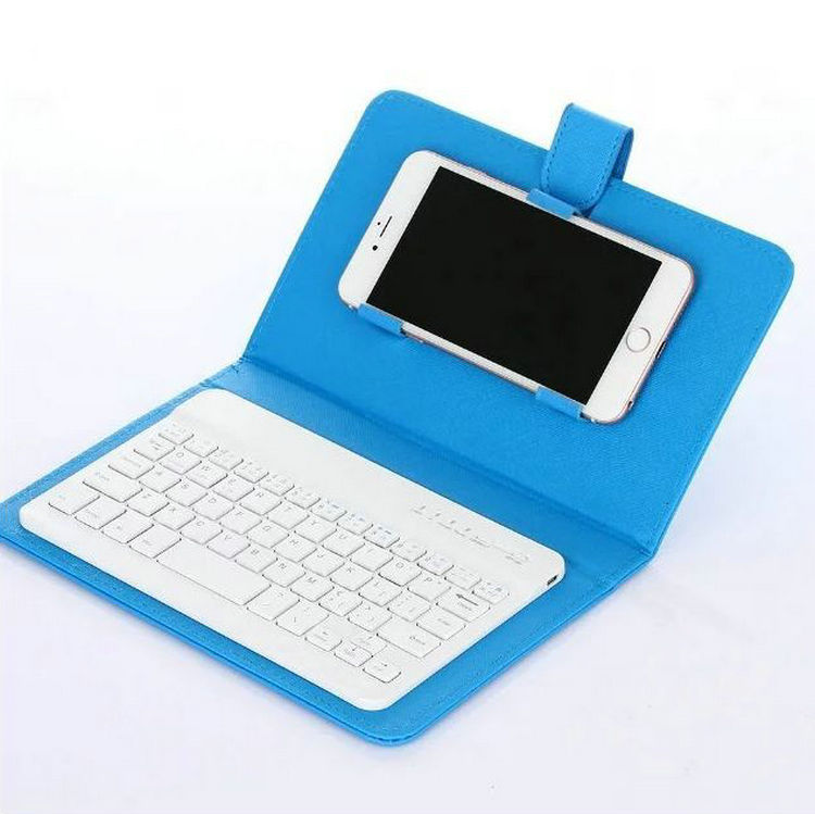 Picture of Mobile Phone Bluetooth Keyboard Leather Case Wireless Bluetooth Keyboard 7inch Specifications Available Three Systems Neutral Bluetooth Keyboard