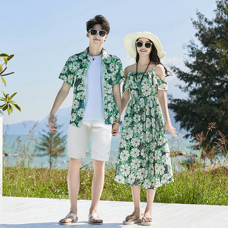 Picture of Mother and Child women's clothing ethnic style Sanya Travel skirt a family of three parent-child clothes seaside holiday beach skirt western style
