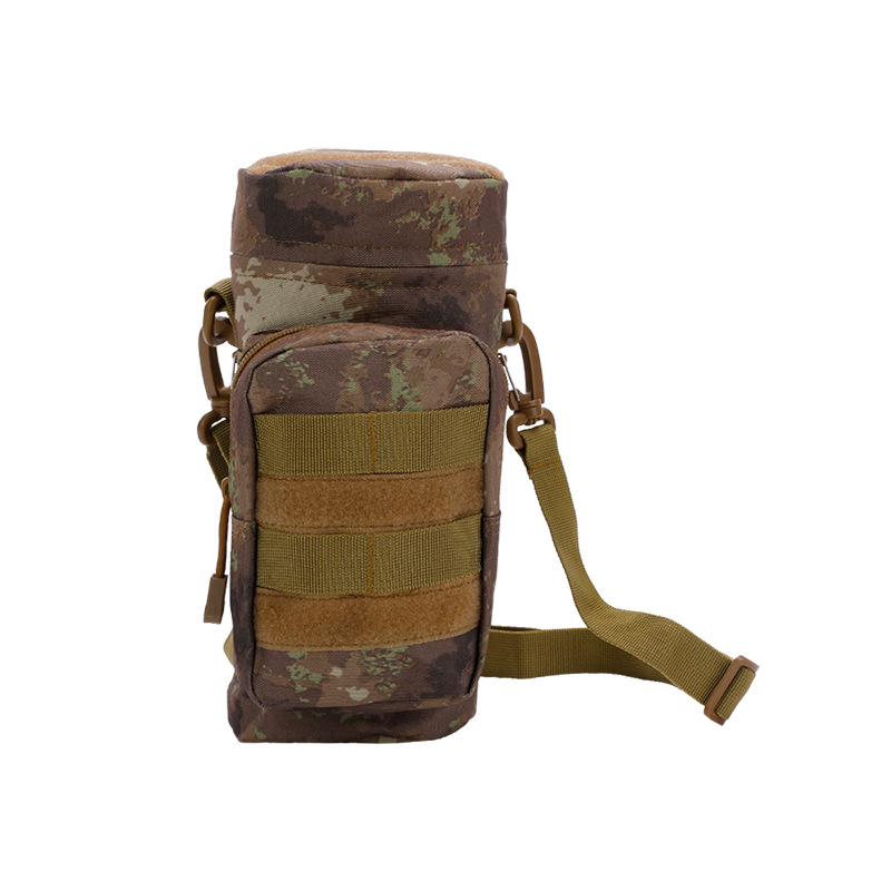 Picture of Tactical kettle bag EDC mobile phone kettle storage bag molle outdoor travel accessories water cup kettle hanging bag