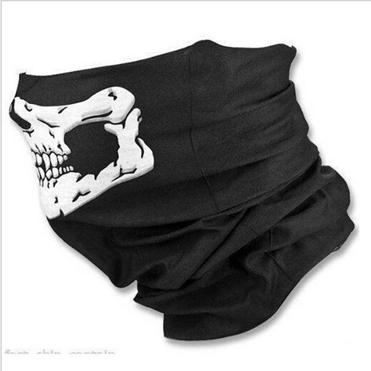 Picture of Seamless Multifunctional Magic Headscarf, Ever-Changing Mask, Warm Erection, Halloween Props, Skull Headscarf