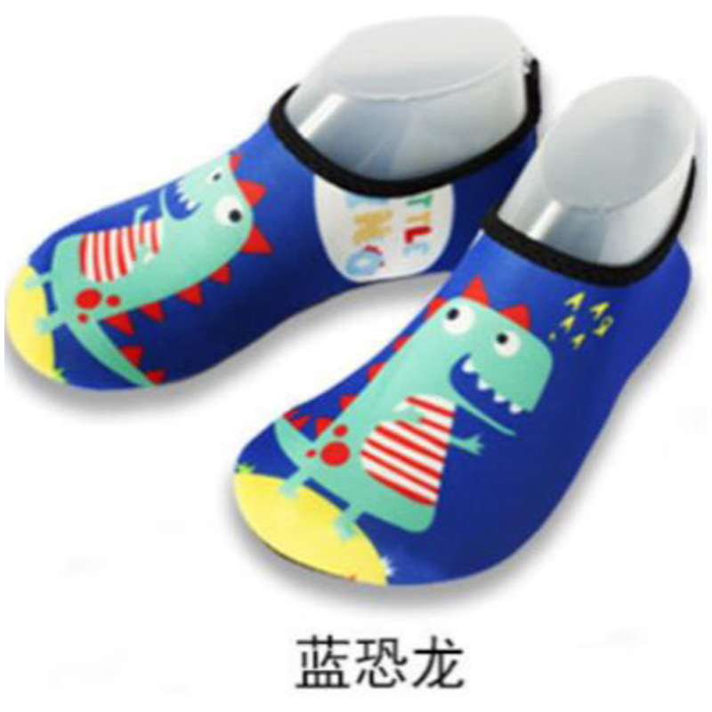 Picture of Cartoon Children's Beach Shoes Hard Sole Wading Shoes Diving Equipment Snorkeling Shoes and Socks Barefoot Swimming Shoes Diving Socks Quick-drying