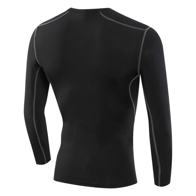 Fitness Long Sleeve Sports Quick-Dry Clothes Compression Clothes Football Basketball Running Base Clothes Elastic Sweat-Absorbing Breathable Tight Clothes