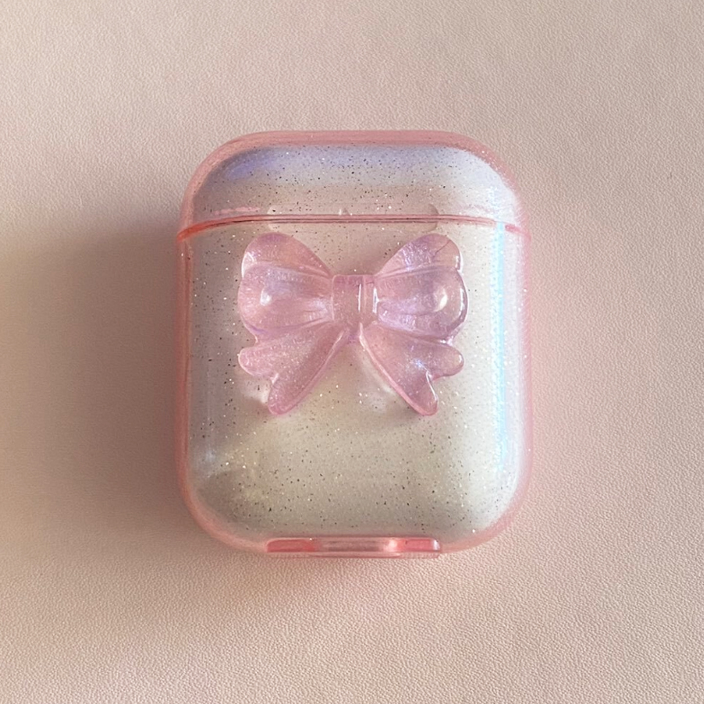 Picture of Glitter Three-Dimensional Bow airpods Protective Case for Apple Bluetooth Earphones 2/3 Generation Pro Soft Case