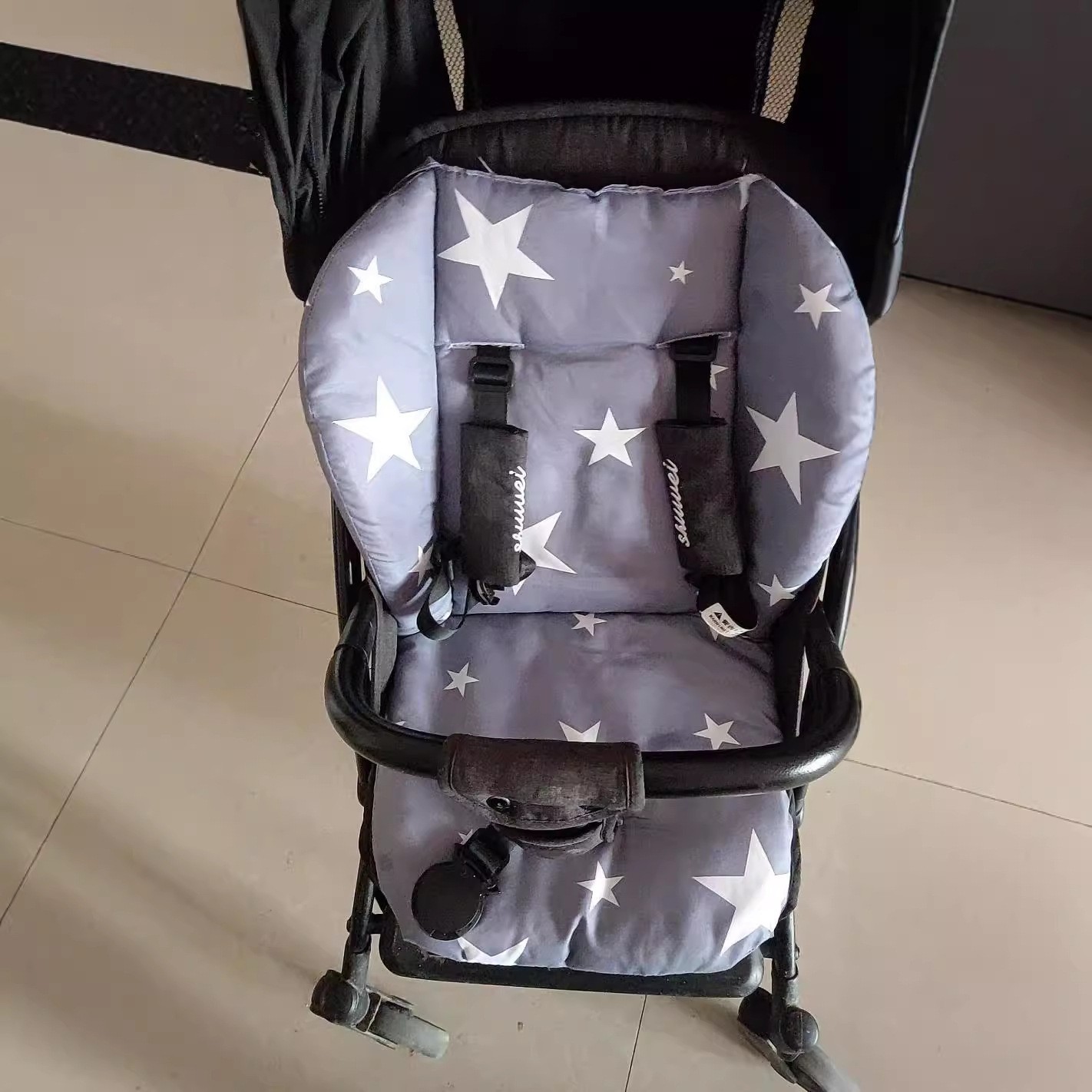 Picture of Factory stroller cotton pad thickened warm trolley cushion baby dining chair baby stroller universal stroller mat