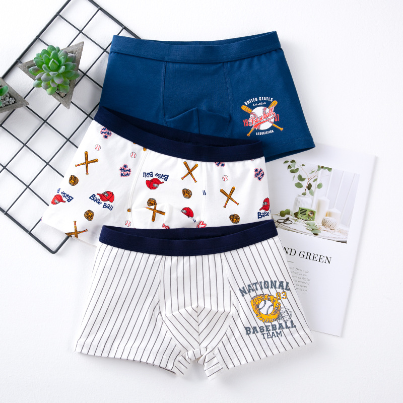 Picture of Children's underwear boys cotton 50 boxers boys boxer shorts cartoon medium and large children's Briefs boys