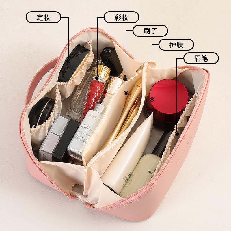 Picture of 2024 New Large Capacity Internet Celebrity Organ Pillow Cosmetic Bag Portable Outing Storage Toiletries Bag Fashionable