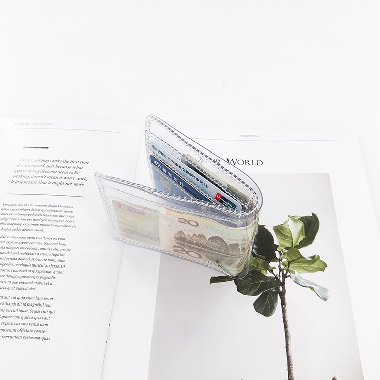Picture of Korean and Japanese Fashion ins Transparent Jelly PVC Coin Purse Card Holder ID Bag Card Holder Cross-border Silver Bag Small Bag