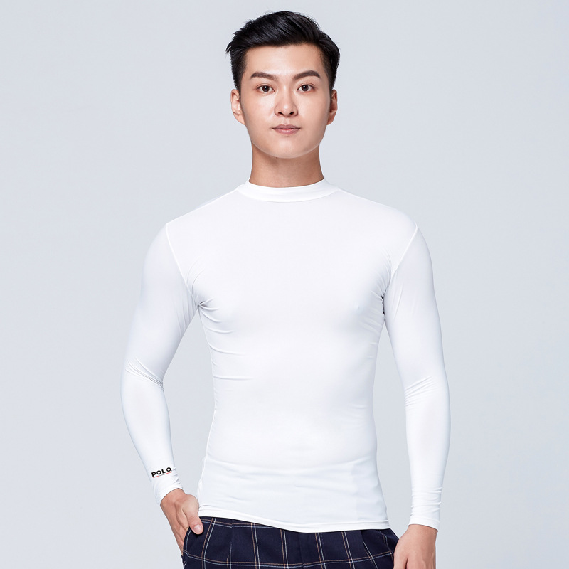 Picture of Polo Golf Golf Clothing Men's Long-Sleeved T-Shirt Sun Protection Clothing Ice Silk Bottoming Shirt Quick-Drying
