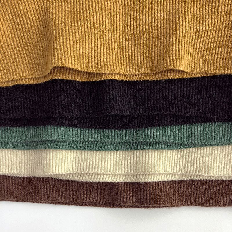 Picture of [in stock children's turtleneck sweater boys and girls semi-turtleneck thin sweater baby core-spun yarn soft elastic