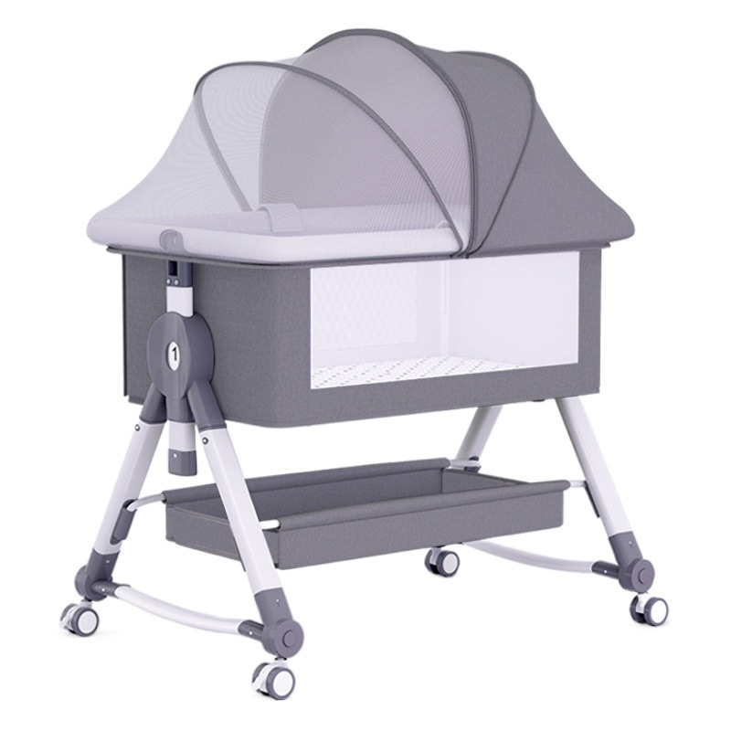 Baby Bed Neonatal Bed Splicing Big Bed Baby Shaker bb Children's Bed Multi-functional Mobile Foldable Bed