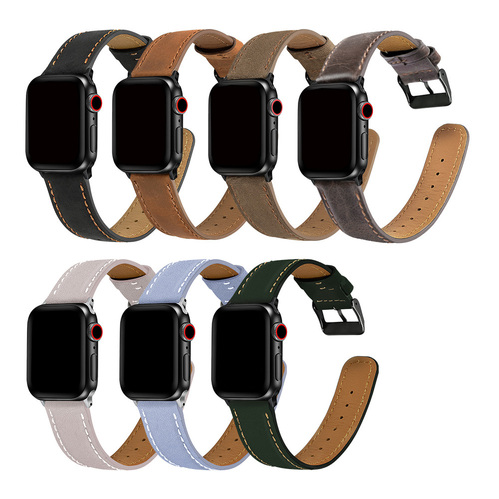 Picture of For Apple Strap Leather applewatch Strap Apple iwatch8 Strap Genuine Leather Apple Strap Hot