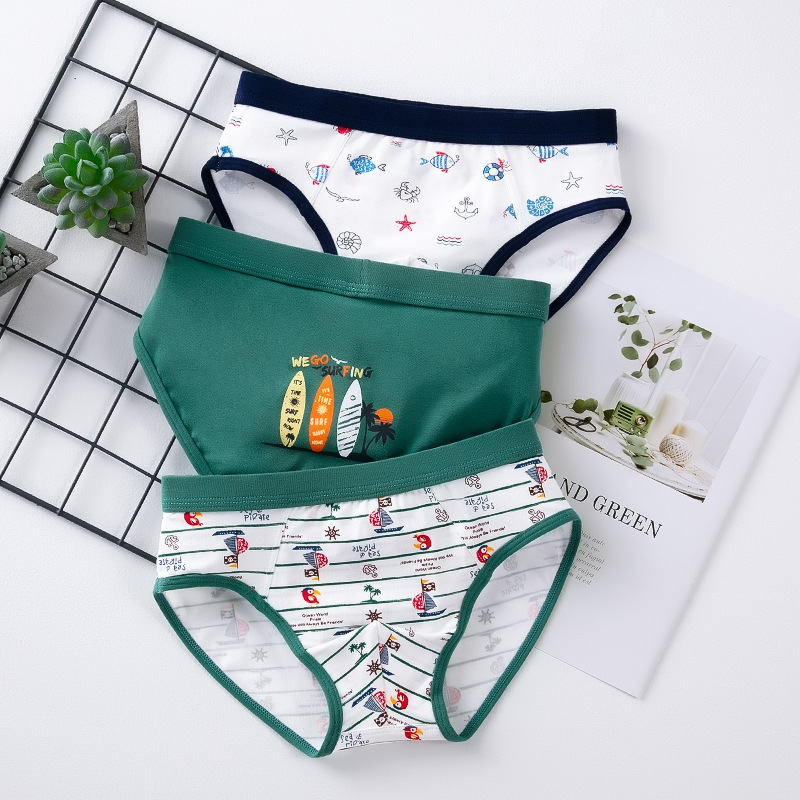 Picture of Children's underwear boys cotton 50 boxers boys boxer shorts cartoon medium and large children's Briefs boys
