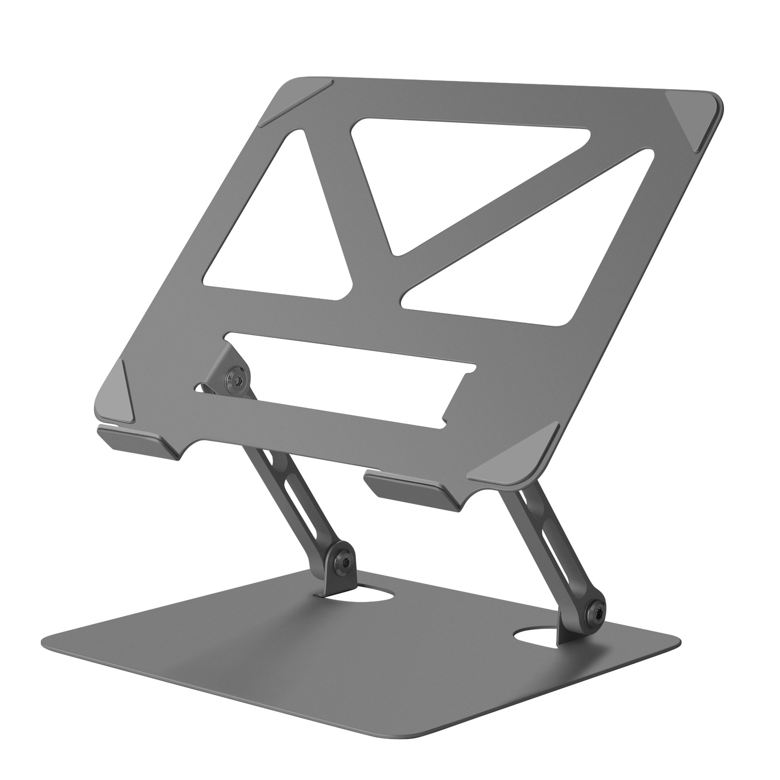Picture of Rotating Laptop Stand Vertical Desktop Elevating Hollow Cooling Lifting Folding Metal Laptop Stand