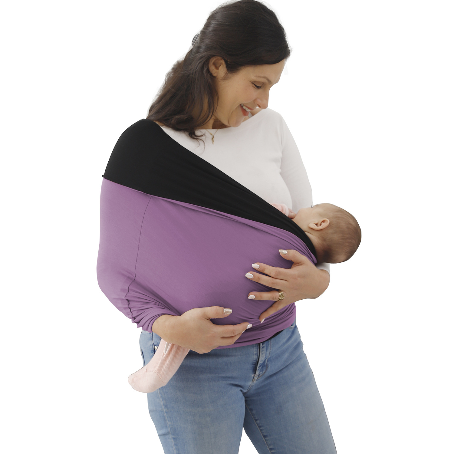 Picture of baby backpack soft high elastic fabric safety strap baby bonding comforter carrier