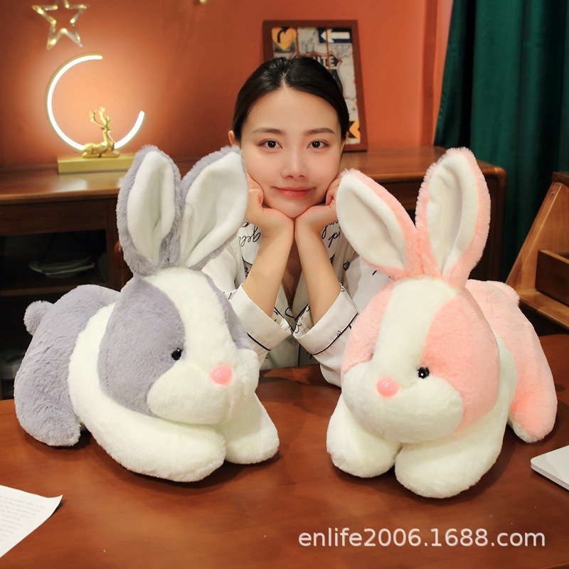 Picture of Cute Jade Rabbit Pillow Personalized Sofa Pillow Moon Rabbit Plush Toy Doll Girls Sleeping Doll