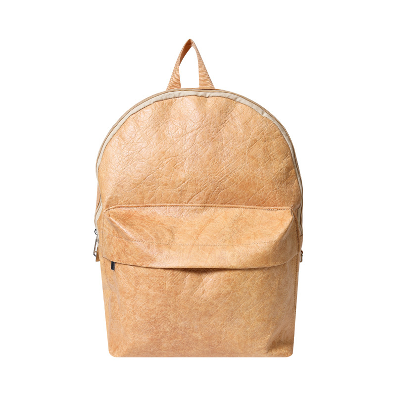 Picture of New retro personalized no load DuPont backpack washable Kraft paper backpack crossbody shoulder bag waterproof oil