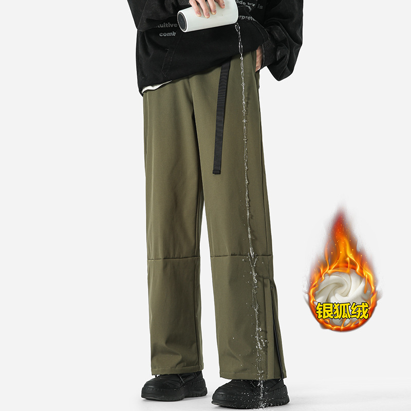 Picture of [Qi Shang Lin] 24 Autumn and Winter Sijiqing Dopamine Ski Pants fleece-lined Warm Waterproof Climber Pants for Men and Women