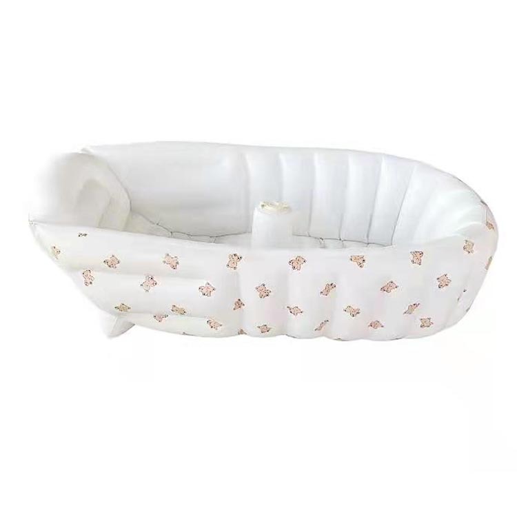 Picture of in stock Ins Nordic Baby Inflatable Bathtub Children's Sitting and Lying Integrated Inflatable Bathtub Multi-functional Bathtub