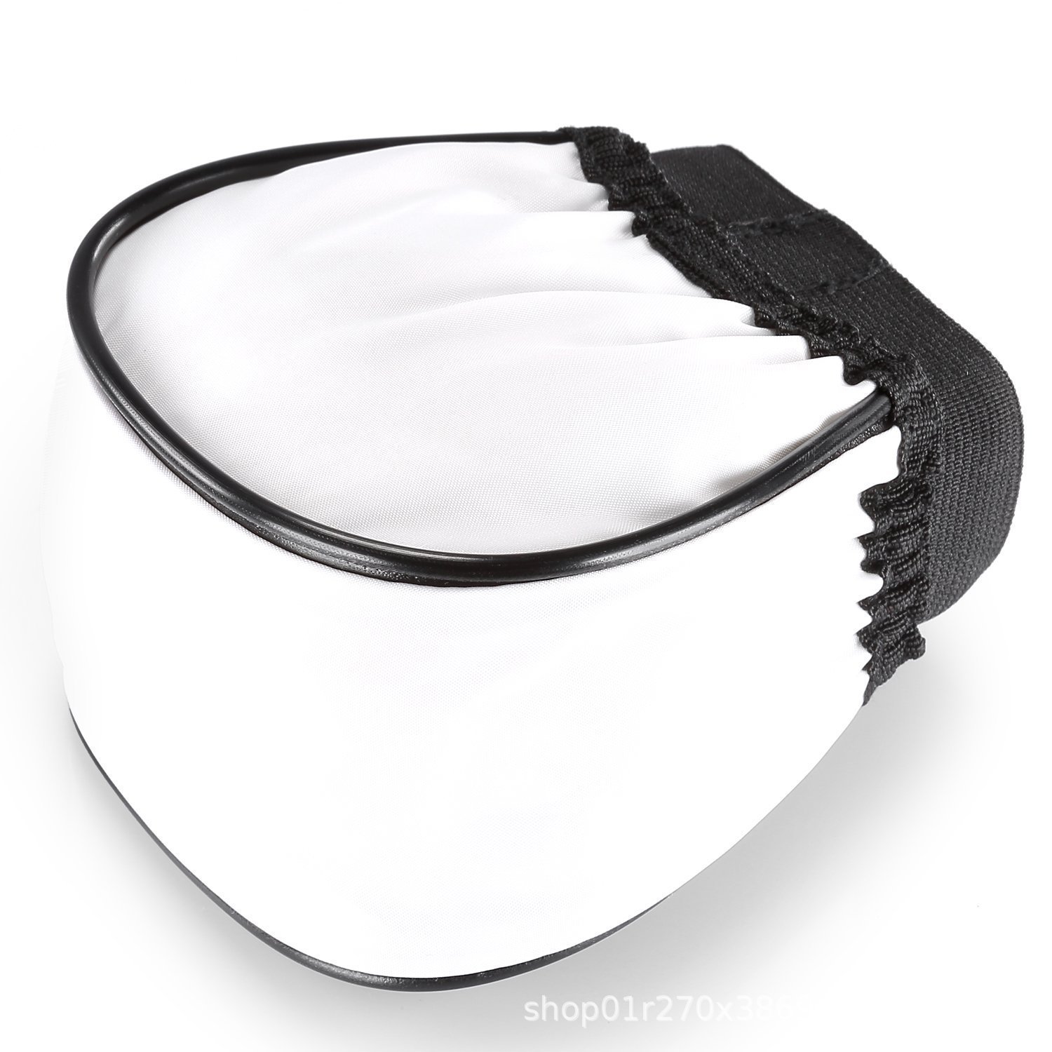 Picture of Camera Top 30/40 Flash Round Gray Card Soft Light Cover Black and White Cloth Cover Cone Type Soft Light Box Silver Whiteboard