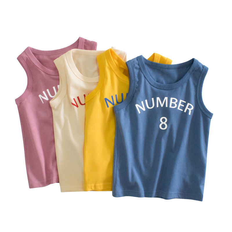 27kids fashion brand children's clothing 2025 summer new wholesale children's vest baby clothes sleeveless a consignment