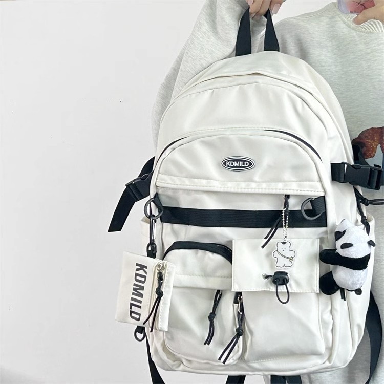 Picture of Korean-style Retro Tooling College Student Schoolbag Senior high school Junior High School Student Simple All-match Backpack Large Capacity Backpack for Men and Women