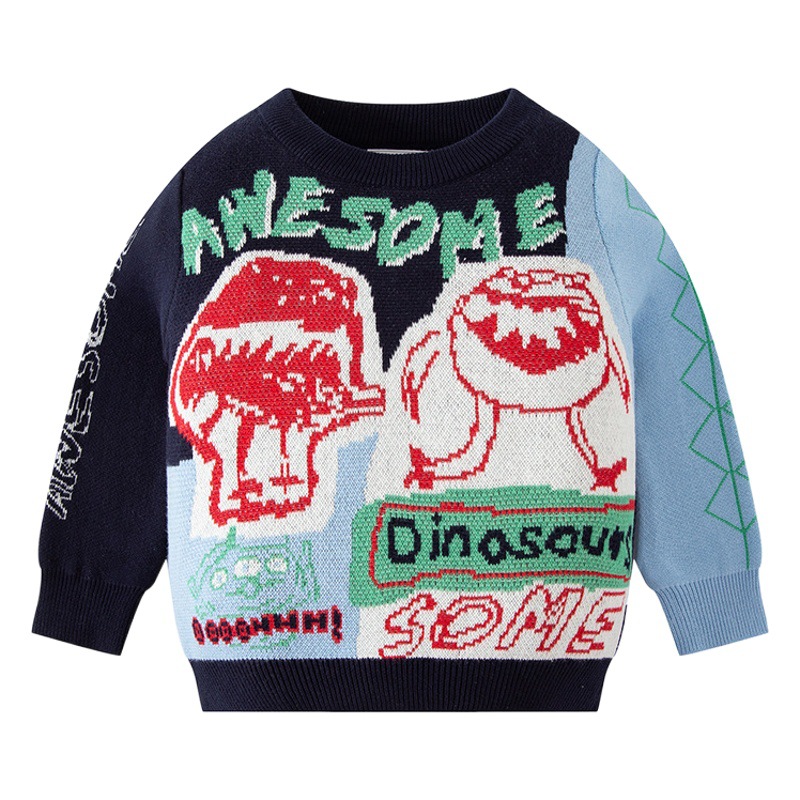 2025 Children's New Winter Pullover Baby Warm Sweater Boys Korean Style Tops Children's Clothing Dropshipping