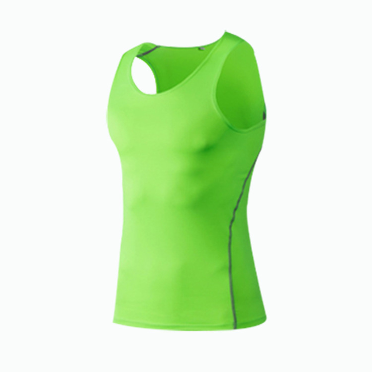 Picture of Sports Tight Vest Men's Quick-drying Breathable Elastic Base Clothes Running Sports Sweatshirt Fitness Training Fitness Top