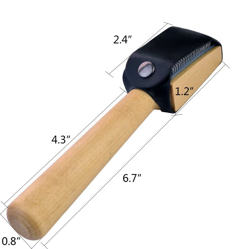 Picture of Brush Factory Supplies Dance Shoe Brushes, Stainless Steel Needle Beech Wood Dance Shoe Brushes, Soft-Soled Dance Supplies, Logo Available