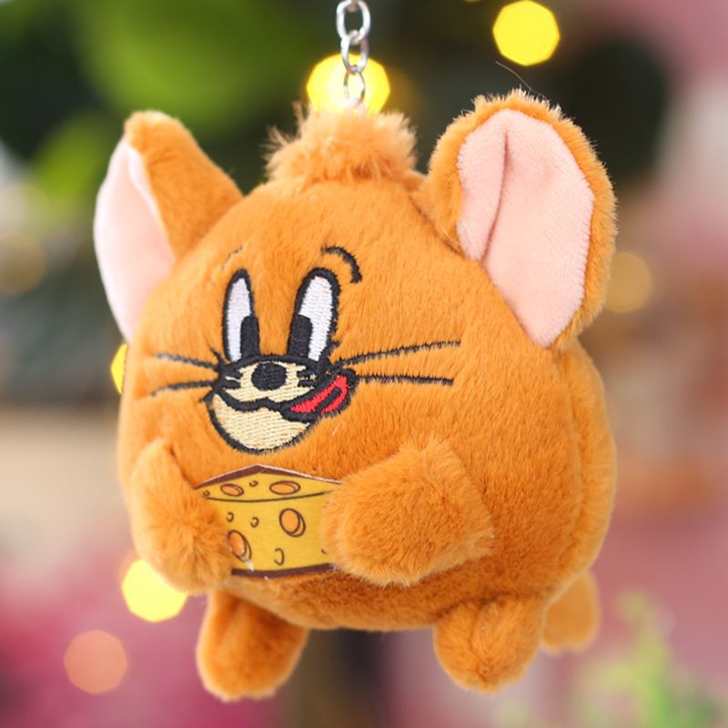 Picture of Cute Lucifer Kitten Mouse Pendant Plush Toy Doll Bag Pendant Doll Keychain Grasp