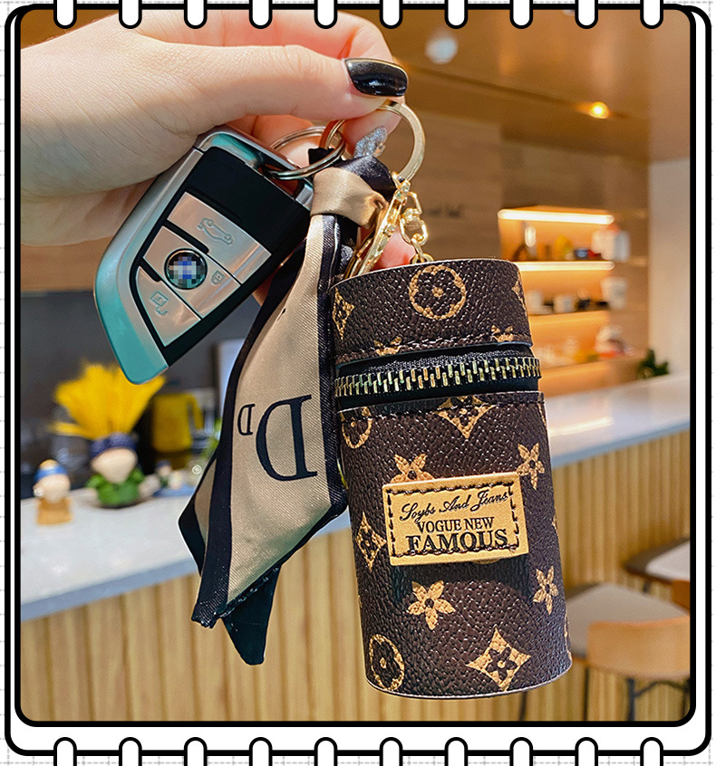 Picture of Bags for Women 2025 New Retro Presbyopia Leather Keychain Leather Mini Lipstick Bag Qiao Headphones Coin Pendant Bag
