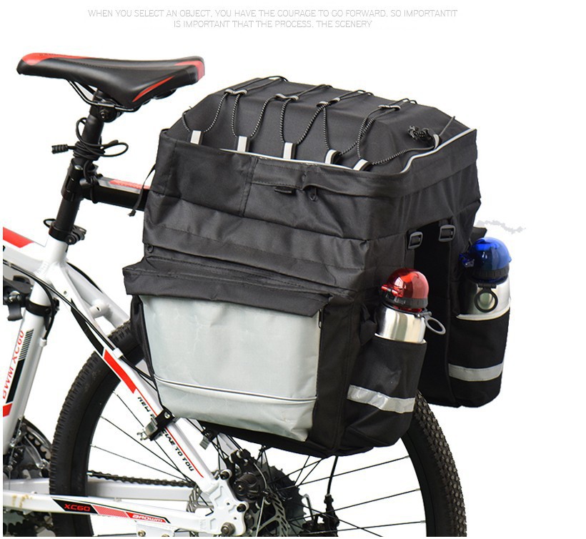 Picture of Mountain Bike Rear Rack Bag, Cycling Bag, Bicycle Camel Bag, Short-Distance Pannier Bag, Large-Capacity Tray Bag, Bicycle Equipment