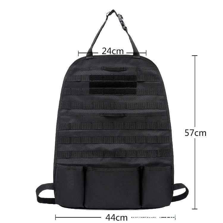 Picture of Multifunctional car rear seat back storage bag molle car seat cushion hanging cushion car storage bag