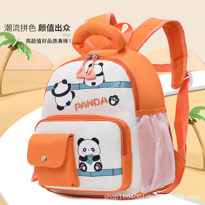 Kindergarten Bag Girl Children's Backpack Boy's Baby Cute Bag Panda Trendy Bag New Cartoon Backpack