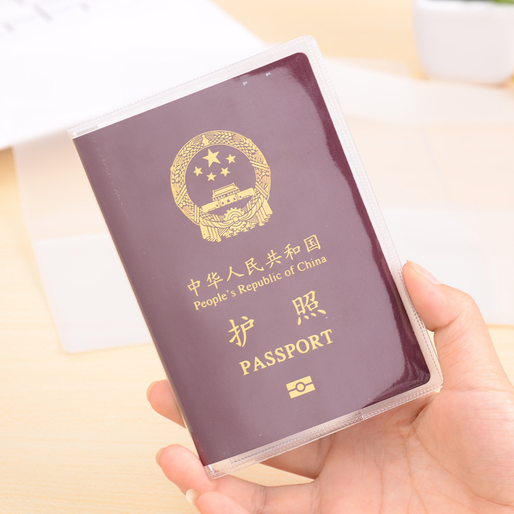 Passport Holder Passport Protective Case Multifunctional Passport Bag Passport Holder Travel Frosted Transparent Waterproof ID Card Bag